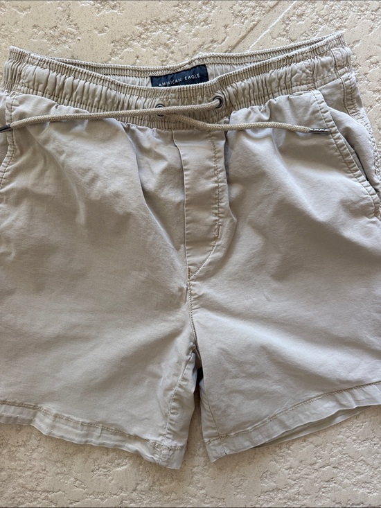 American Eagle Outfitters Other - American Eagle Outfitters Men's Light Beige Drawstring Athletic Shorts